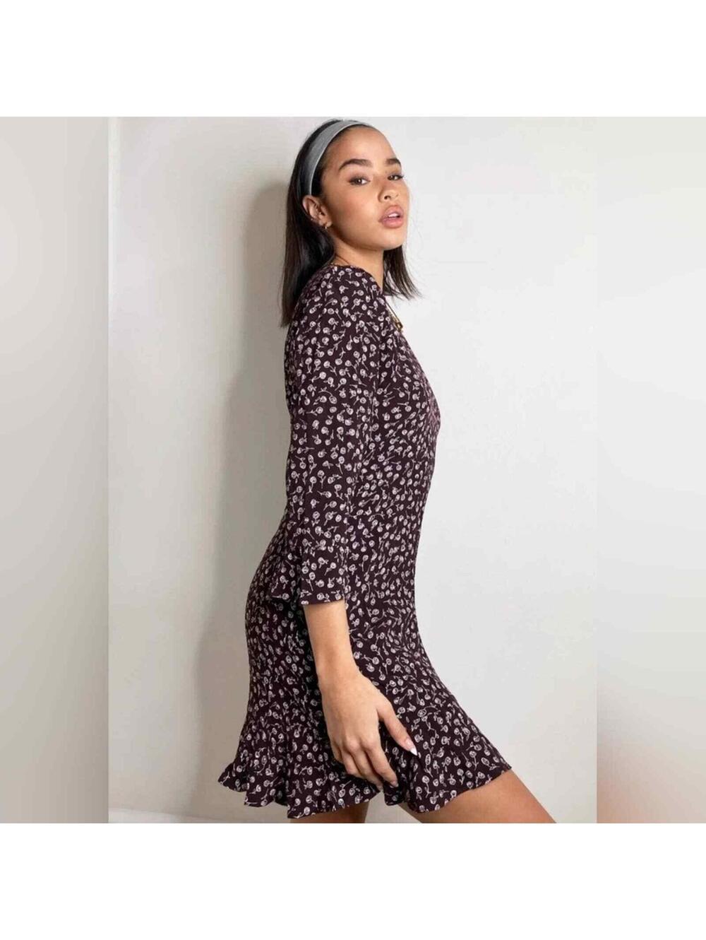 Aritzia Sunday Best Women's Phoebe Floral Print Dress - Size 10